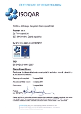 Certifikát ISO